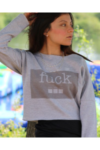 Crop sudadera F*ck U